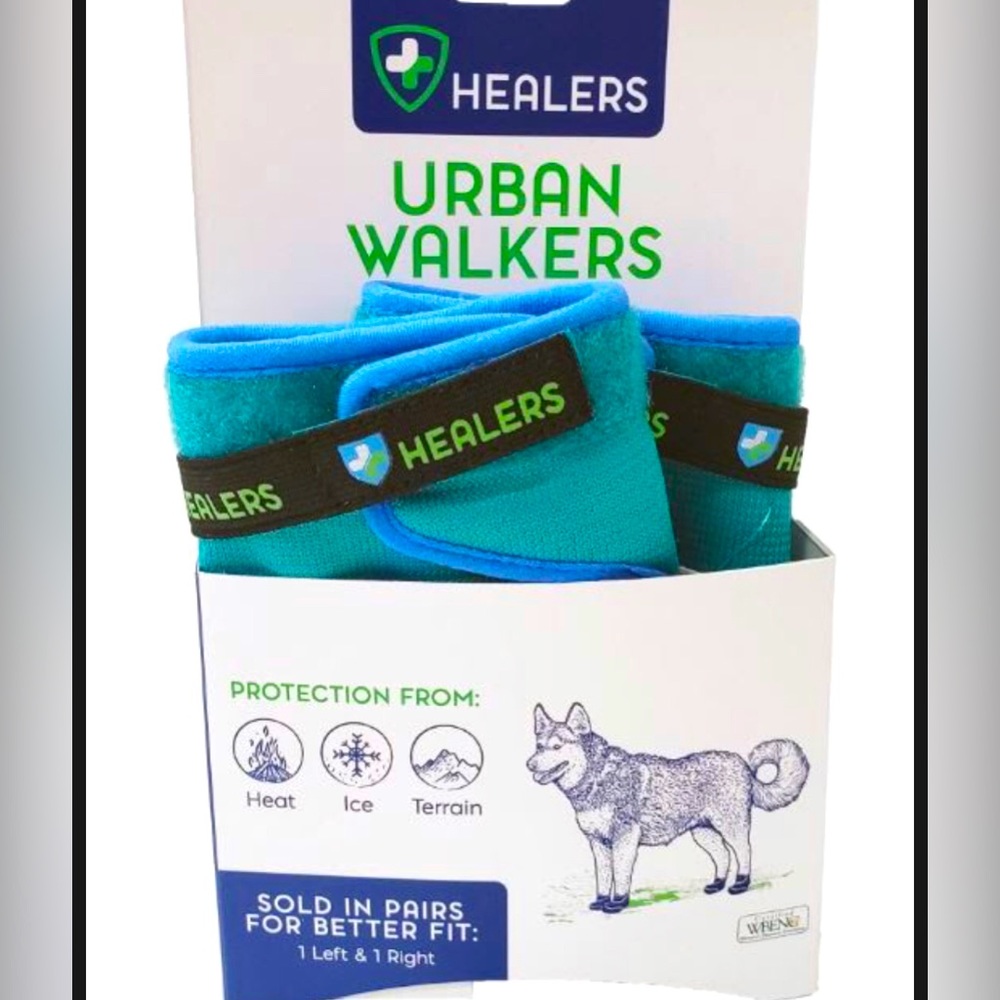 Healers Urban Walkers for Dogs Boots Res One Pair Left and Right New  Size S/M